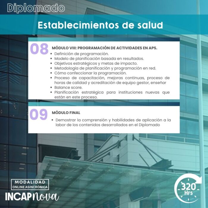 DIPLOMADO EN ESTABLECIMIENTOS DE SALUD - Imagen 7