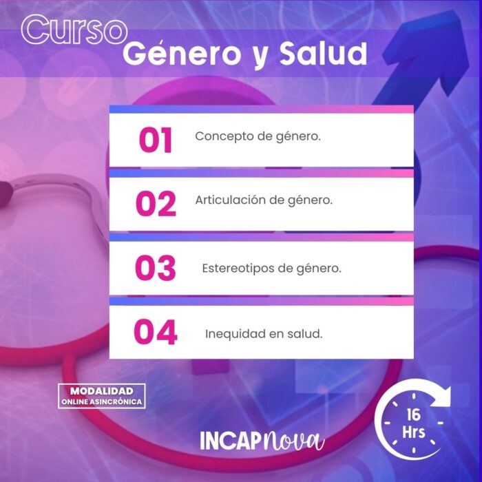 CURSO GÉNERO Y SALUD